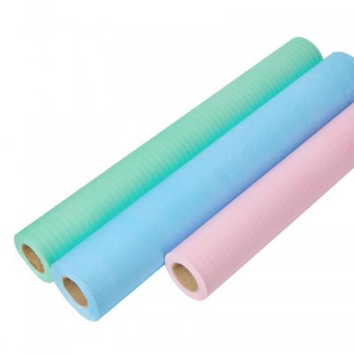 Китай Laminated Paper Film Roll Degradable Examination Bed Sheet Paper Film Roll Couch/Table Pad Производитель