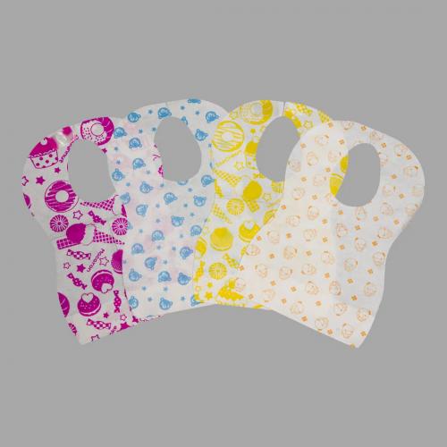 Китай Disposable Paper Laminated PE Film Baby Bibs Производитель