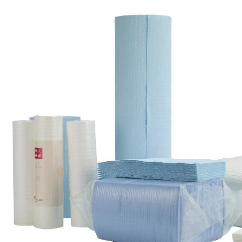 Китай High Strength Oil Absorption Scrim Reinforced Industrial Paper Wipes Roll for Industrial Cleaning Производитель