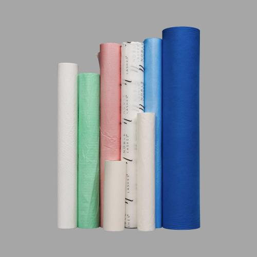 Китай Medical Disposable Bed Sheet Roll 16-23GSM | 1-4 Ply Paper/Paper-Film | Custom Width for Clinic & Hospital Производитель