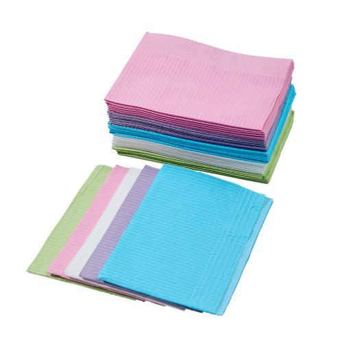 Китай Professional Dental Clinic Hand Hygiene Disposable Bib, CE/ISO Certified Paper+Film Waterproof Wipe for Dentist & Dental Staff Use Производитель